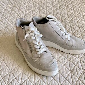 Naturalizer Light Grey Suede High Tops